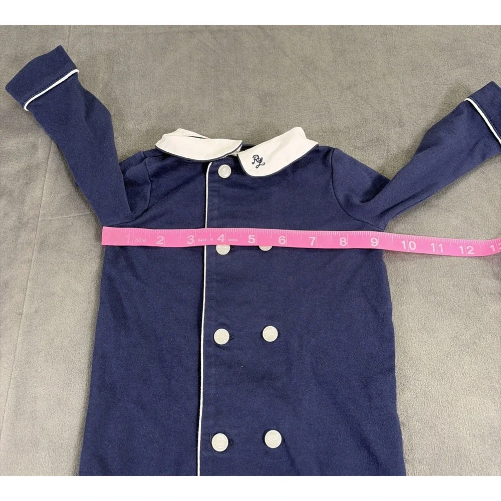 Ralph Lauren Baby Boy Cotton Double-Breasted Coverall Size 6 Months Charity